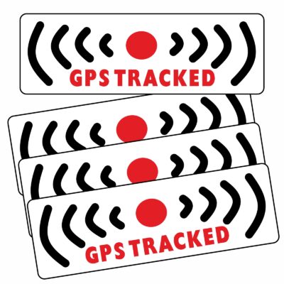 G7 Stickers GPS Tracked Vehicle Monitored Signs Prevention Anti-Theft Protected Car Van Boat Taxi Secure Caravan Camper Campervan Tourer RV Security Protection Alarm Tracker Tracking Device Warning Labels Decals Dot