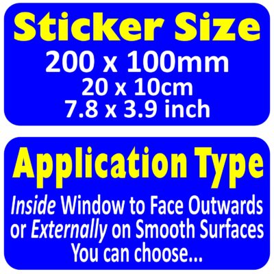 D69 Sticker Please Leave Space for Wheelchair Access Sign Disabled Disability Car Window Badge Blue Holder Awareness Notice Driver Vehicle Decal Label Handicap Accessible Parking - Image 3