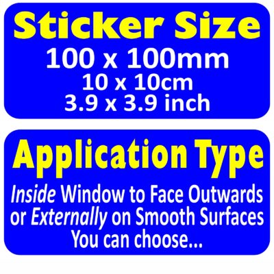 D61 Sticker Not All Disabilities Are Visible Ribbon Sign Disabled Window Round Design Car Badge Blue Holder Awareness Notice Drivers Disability Wheelchair Handicap Mobility Aid Decal Label - Image 2