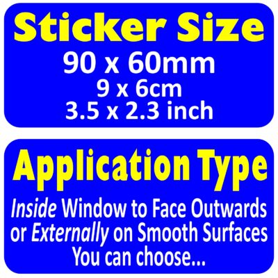 G3 Stickers Real Time GPS Tracker Fitted Warning Signs Tracking Device Tracked Security Protection Anti-theft Surveillance Vehicles Vans RVs Camping Lorry Caravan Campervan Trucks Campers Trailers Window Reverse or External Decals - Image 2