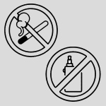 Metal No Smoking Signs