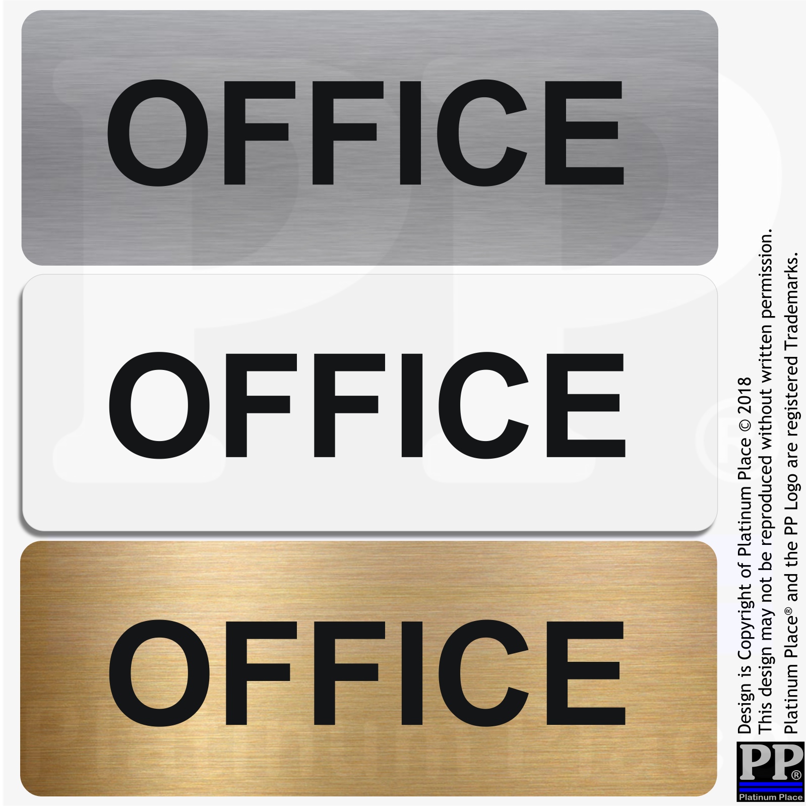 ML7 Metal Office Door Sign Aluminium Tin Security Notice Shop Warehouse Business Hotel Café Restaurant Pub
