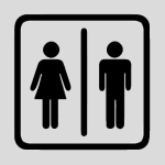 Metal Toilet Signs