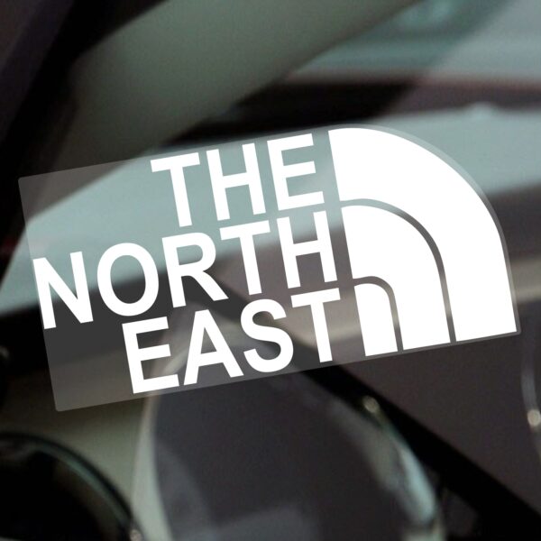 F21 Sticker The North East Sign Car Window Hiking Climbing Walk Walking Vinyl Label Decal Vehicle Van Outdoor Adventure JDM DUB Euro Bumper