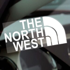 F24 Sticker The North West Sign Car Window Hiking Climbing Walk Walking Vinyl Label Decal Vehicle Van Outdoor Adventure JDM DUB Euro Bumper