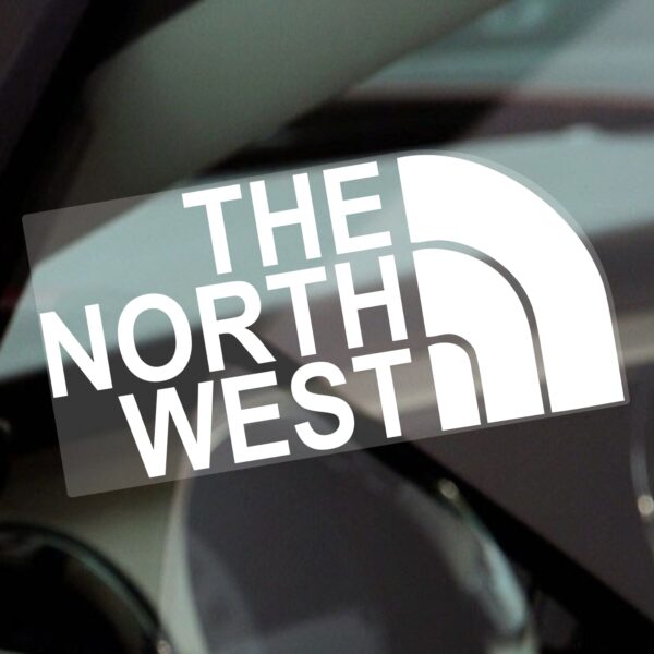 F24 Sticker The North West Sign Car Window Hiking Climbing Walk Walking Vinyl Label Decal Vehicle Van Outdoor Adventure JDM DUB Euro Bumper