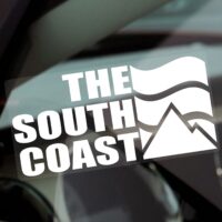 F25 Sticker The South Coast Sign Car Window Hiking Climbing Walk Walking Vinyl Label Decal Vehicle Van Outdoor Adventure JDM DUB Euro Bumper