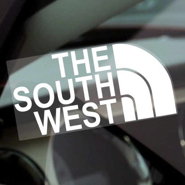 F23 Sticker The South West Sign Car Window Hiking Climbing Walk Walking Vinyl Label Decal Vehicle Van Outdoor Adventure JDM DUB Euro Bumper