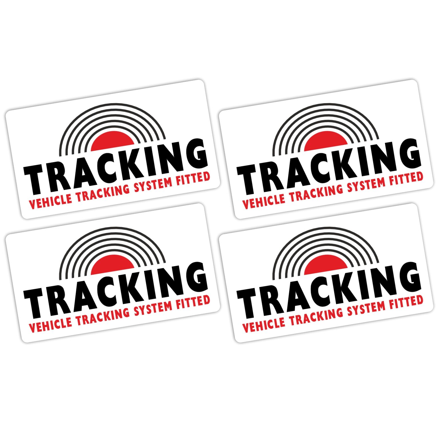 GPS Vehicle Tracking Warning Sticker Tracker Fitted Sign