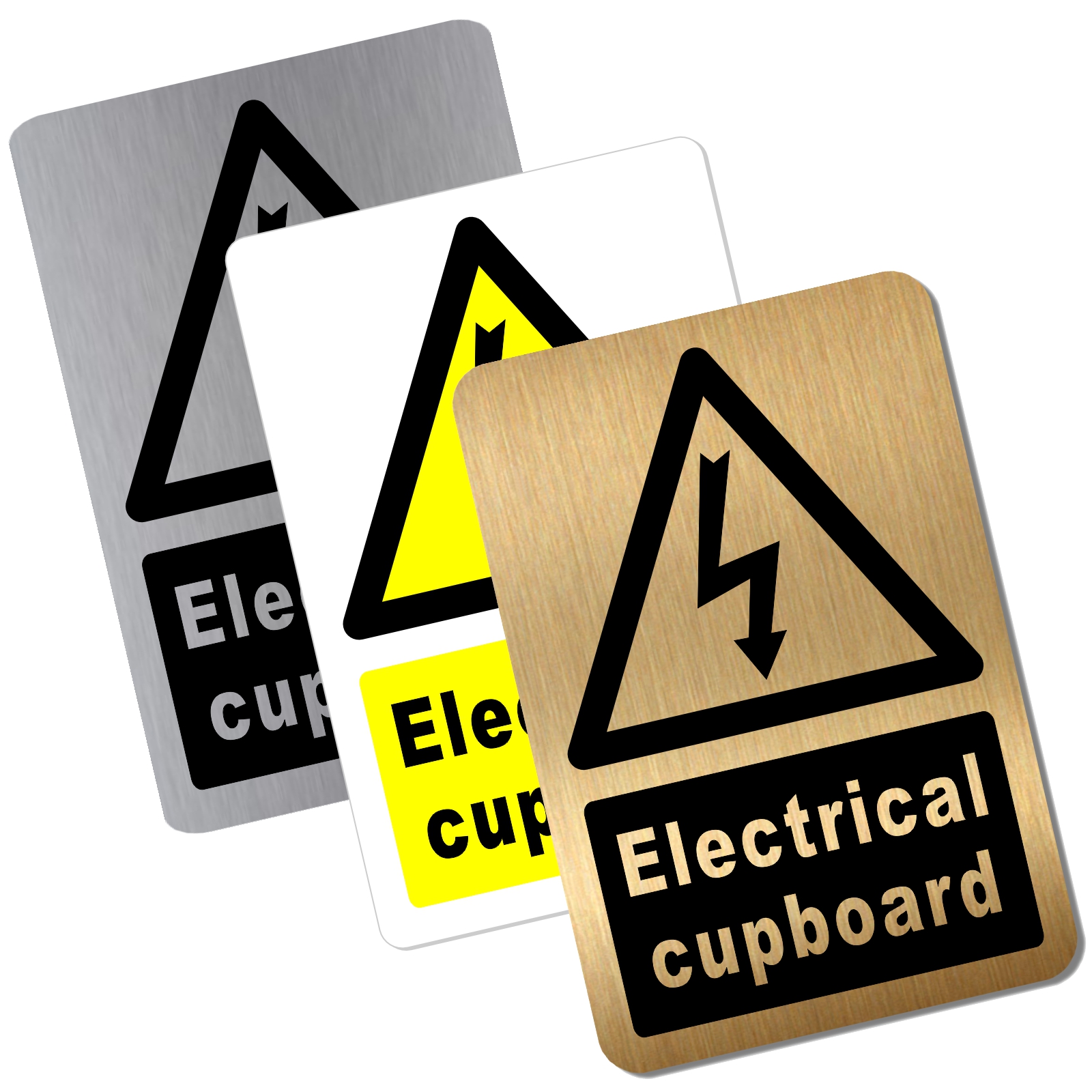 MS39 Metal Electrical Cupboard Door Sign Aluminium Tin Warning Notice Shop Warehouse Business Hotel Café Restaurant Pub